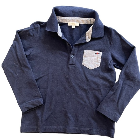 Gucci Other - Gucci Kids Blue Long Sleeve Polo Shirt
